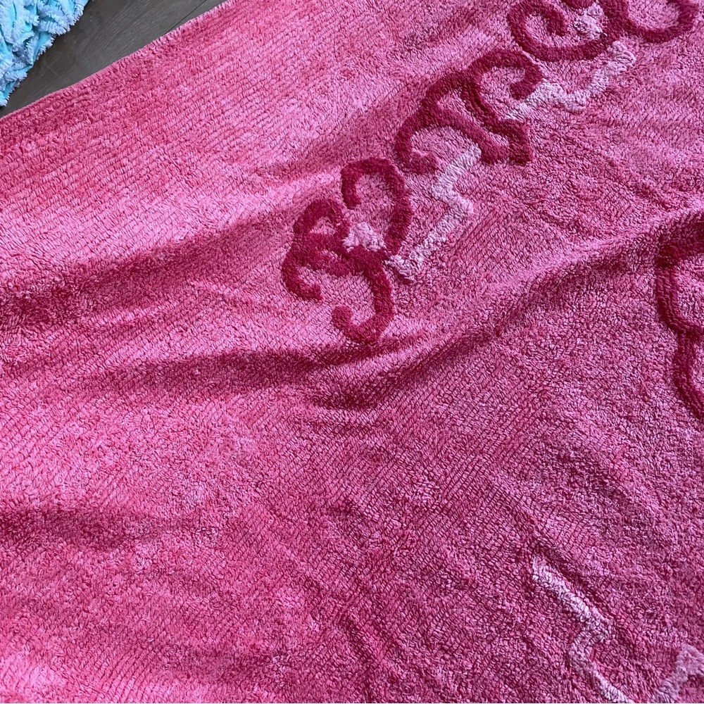 Vintage Chenille quilt coverlet blanket pink dusty rose Buddha face Shanghai‎ - Picture 4 of 16